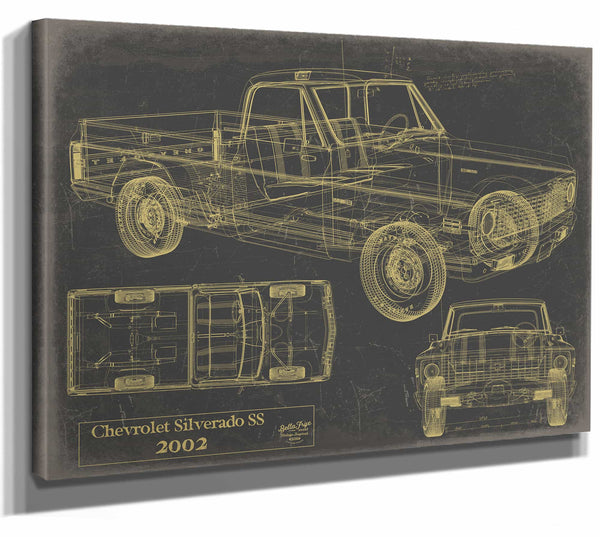 Bella Frye Home & Garden > Decor > Artwork 2002 Chevrolet Silverado Ss  Original Artwork