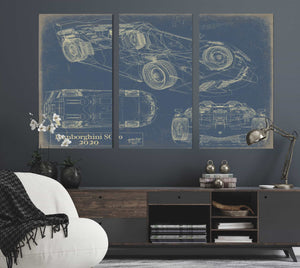 Bella Frye Home & Garden > Decor > Artwork 2020 Lamborghini Sc20  Original Artwork