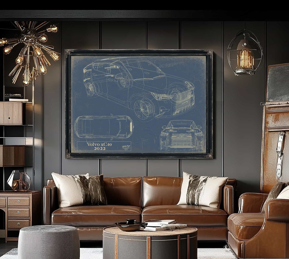 Bella Frye Home & Garden > Decor > Artwork 2022 Volvo Xc40  Original Artwork