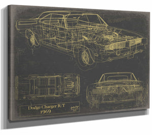 Bella Frye Home & Garden > Decor > Artwork Dodge Charger RT 1969 Original Artwork