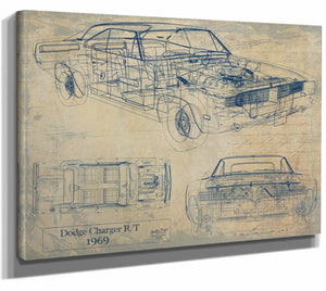 Bella Frye Home & Garden > Decor > Artwork Dodge Charger RT 1969 Original Artwork