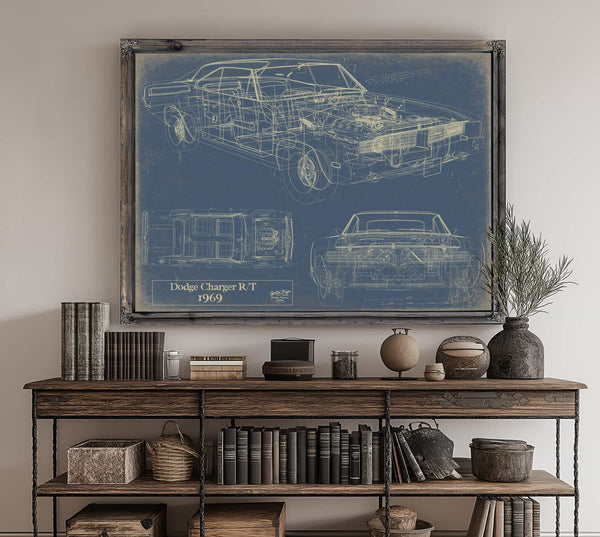 Bella Frye Home & Garden > Decor > Artwork Dodge Charger RT 1969 Original Artwork