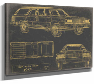 Bella Frye Home & Garden > Decor > Artwork Ford Country Squire 1982 1986  Original Artwork