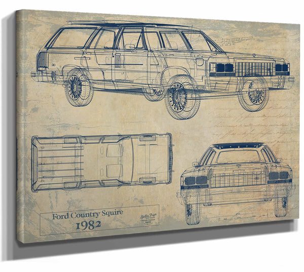 Bella Frye Home & Garden > Decor > Artwork Ford Country Squire 1982 1986  Original Artwork