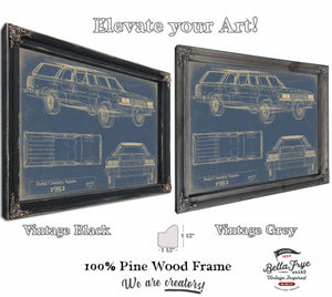 Bella Frye Home & Garden > Decor > Artwork Ford Country Squire 1982 1986  Original Artwork