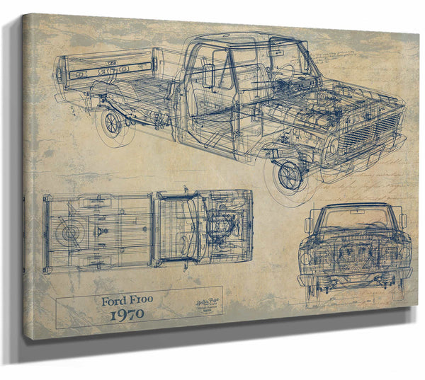 Bella Frye Home & Garden > Decor > Artwork Ford f100 1970  Original Artwork
