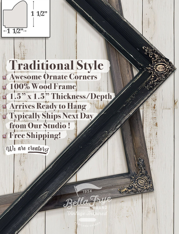 Bella Frye Home & Garden > Decor > Artwork Framed New Orleans Vintage Map - Ornate Embellishment Frame with Print