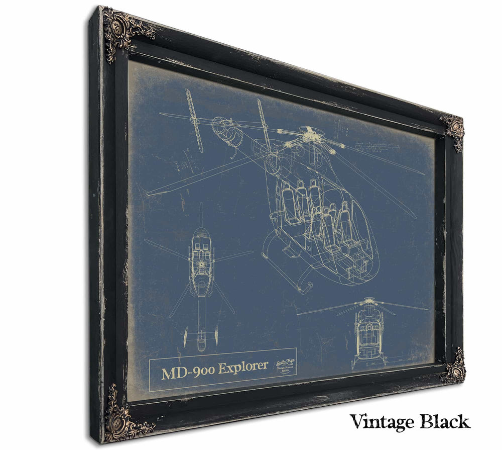 Bella Frye Home & Garden > Decor > Artwork 24" x 18" / Black Frame / Blue Md 900 Explorer  Original Artwork
