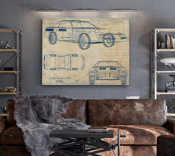 Bella Frye Home & Garden > Decor > Artwork Pontiac Firebird Kitt 1982  Original Artwork