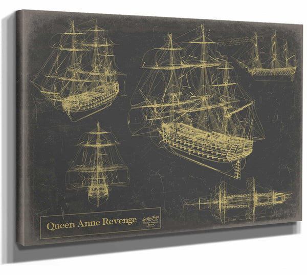 Bella Frye Home & Garden > Decor > Artwork Queen Anne Revenge  Original Artwork