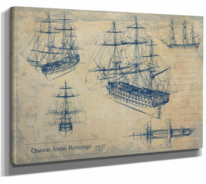 Bella Frye Home & Garden > Decor > Artwork Queen Anne Revenge  Original Artwork