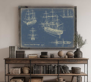 Bella Frye Home & Garden > Decor > Artwork Queen Anne Revenge  Original Artwork