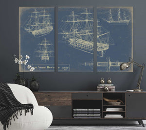 Bella Frye Home & Garden > Decor > Artwork Queen Anne Revenge  Original Artwork