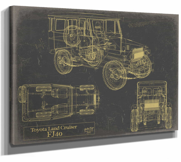 Bella Frye Home & Garden > Decor > Artwork Toyota Land Cruiser FJ40  Original Artwork