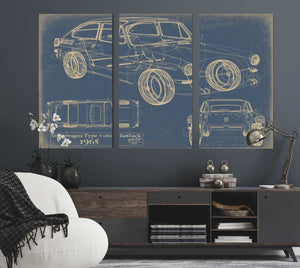 Bella Frye Home & Garden > Decor > Artwork Volkswagen Type 3 (1600) Fastback 1965  Original Artwork