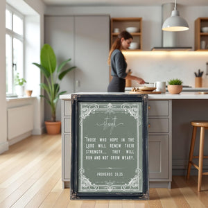 Bella Frye Isaiah 40:31 Wall Art – Renewed Strength – Christian Bible Verse Print