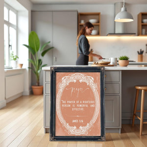 Bella Frye James 5:16 Wall Art – The Prayer of the Righteous is Powerful – Scripture Print