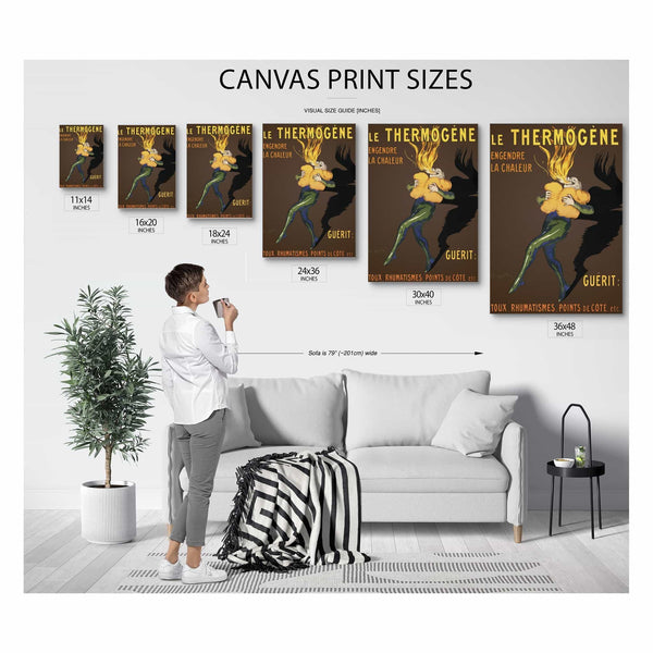 Bella Frye Le Thermogene Poster Framed Art - Vintage Artwork Print