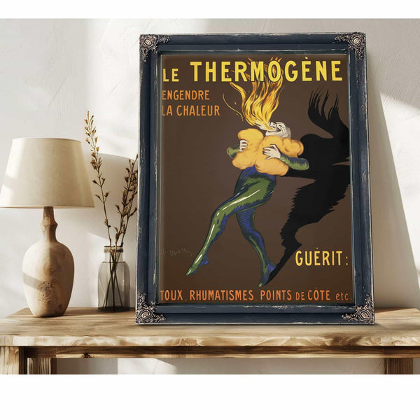 Bella Frye Le Thermogene Poster Framed Art - Vintage Artwork Print