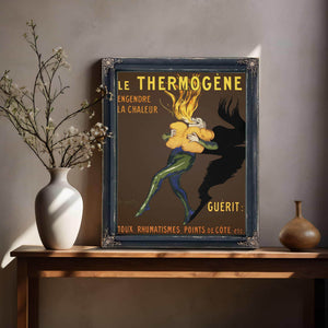 Bella Frye Le Thermogene Poster Framed Art - Vintage Artwork Print