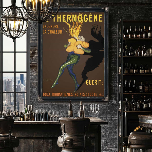 Bella Frye Le Thermogene Poster Framed Art - Vintage Artwork Print