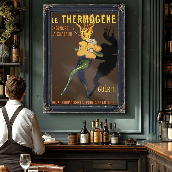 Bella Frye Le Thermogene Poster Framed Art - Vintage Artwork Print