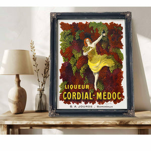 Bella Frye Liqueur Cordial-Médoc Poster Framed Art - Vintage Artwork Print