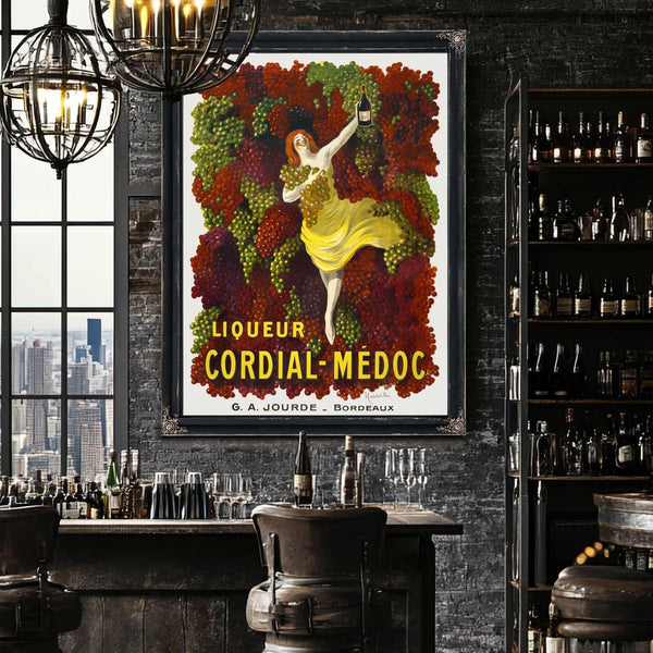 Bella Frye Liqueur Cordial-Médoc Poster Framed Art - Vintage Artwork Print