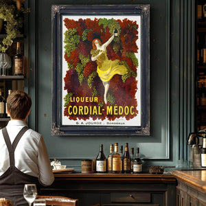 Bella Frye Liqueur Cordial-Médoc Poster Framed Art - Vintage Artwork Print