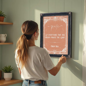 Bella Frye Psalm 150:6 Wall Art – Let Everything That Has Breath Praise the Lord – Scripture Print