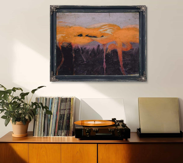 Bella Frye Red Flamingoes by Abbott Handerson Thayer, Birds Print