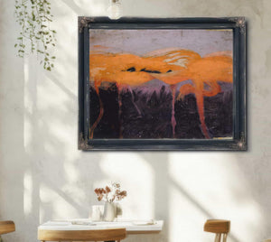 Bella Frye Red Flamingoes by Abbott Handerson Thayer, Birds Print