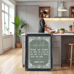 Bella Frye Romans 8:38-39 Wall Art – Nothing Can Separate Us – Unbreakable Love Scripture Print