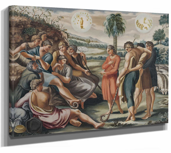 Alexander Belopotocky 14" x 11" / Stretched Canvas Wrap Biblical Scene I (1845–1865) By Alexander Belopotocky