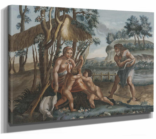 Alexander Belopotocky 14" x 11" / Stretched Canvas Wrap Biblical Scene Ii (1845–1865) By Alexander Belopotocky