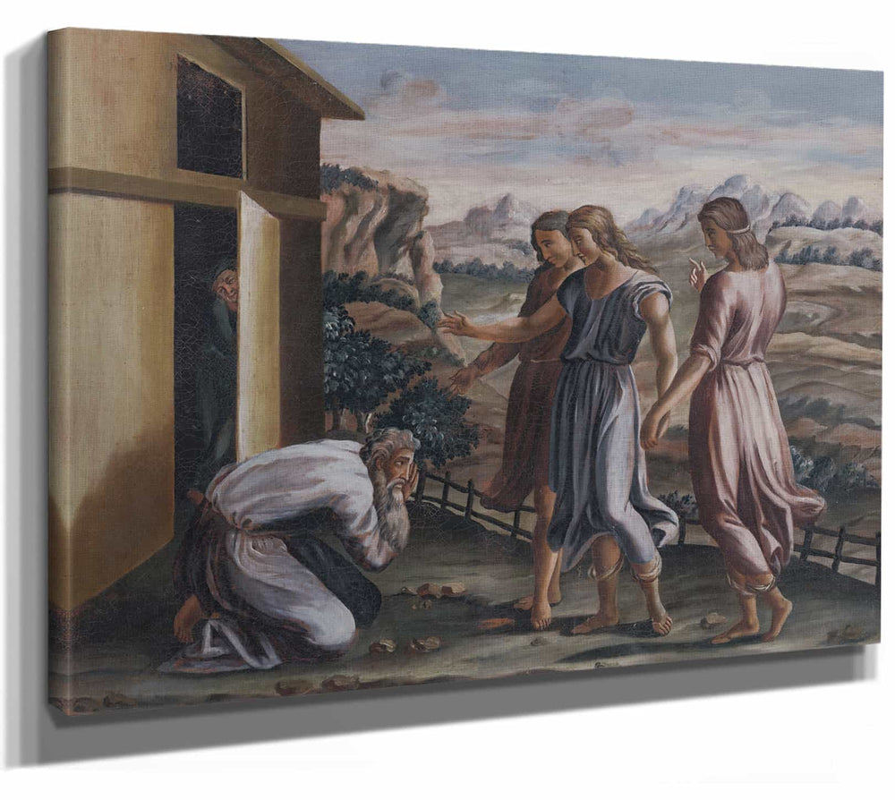 Alexander Belopotocky 14" x 11" / Stretched Canvas Wrap Biblical Scene Iii (1845–1865) By Alexander Belopotocky