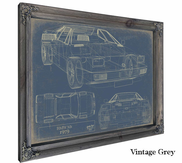 BMW m1 1979 Wall Art from Bella Frye.