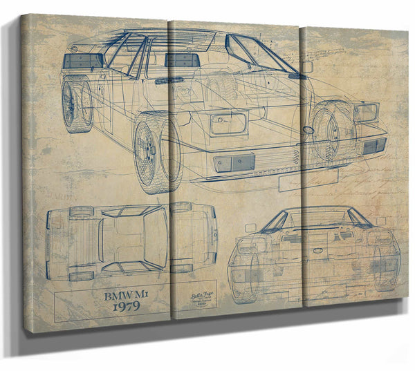 BMW m1 1979 Wall Art from Bella Frye.