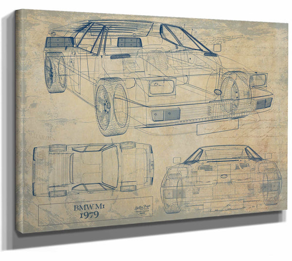 BMW m1 1979 Wall Art from Bella Frye.