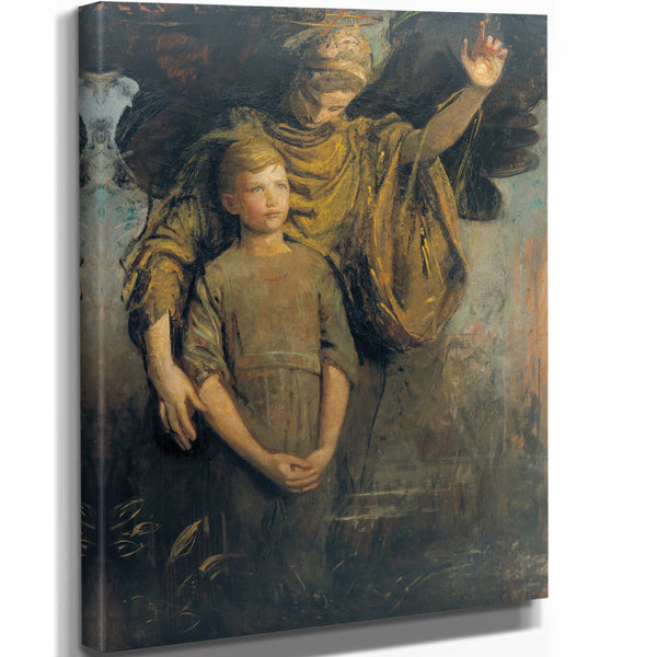 Abbott Handerson Thayer Boy And Angel By Abbott Handerson Thayer