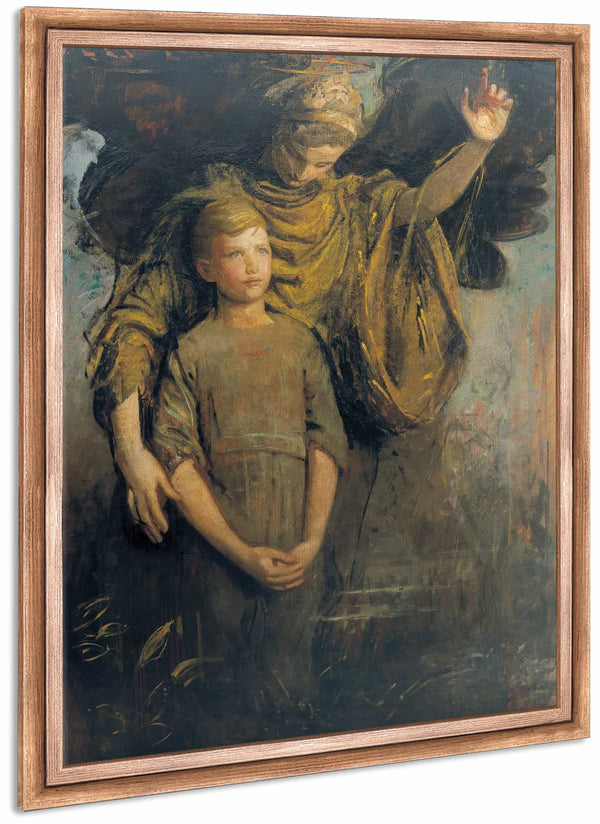 Boy And Angel By Abbott Handerson Thayer