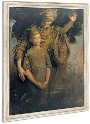 Boy And Angel By Abbott Handerson Thayer