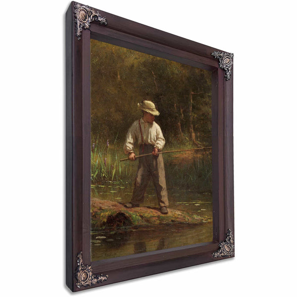 Boy Fishing By Eastman Johnson