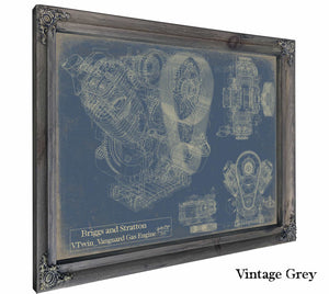 Briggs and Stratton Vtwin Vanguard Gas Engine Wall Art from Bella Frye.