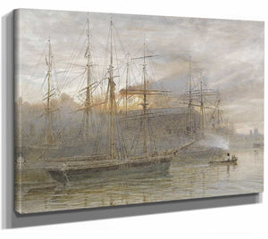 Bristol Docks By Albert Goodwin