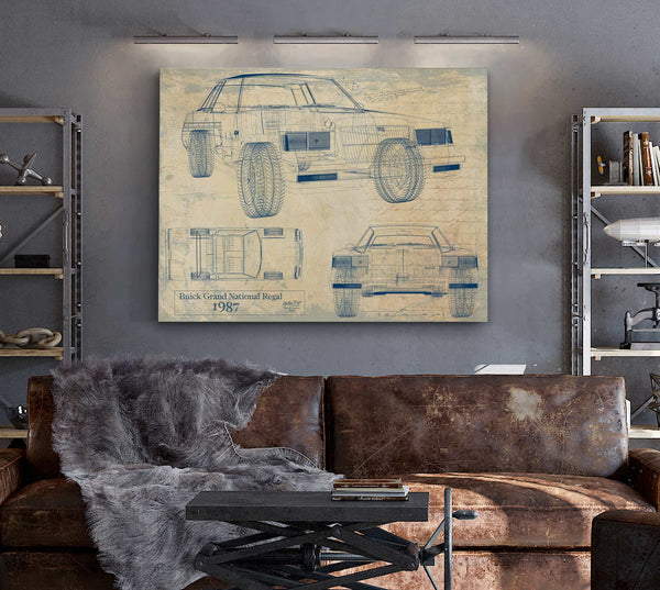 Buick Regal Grand National 1987 Wall Art from Bella Frye.