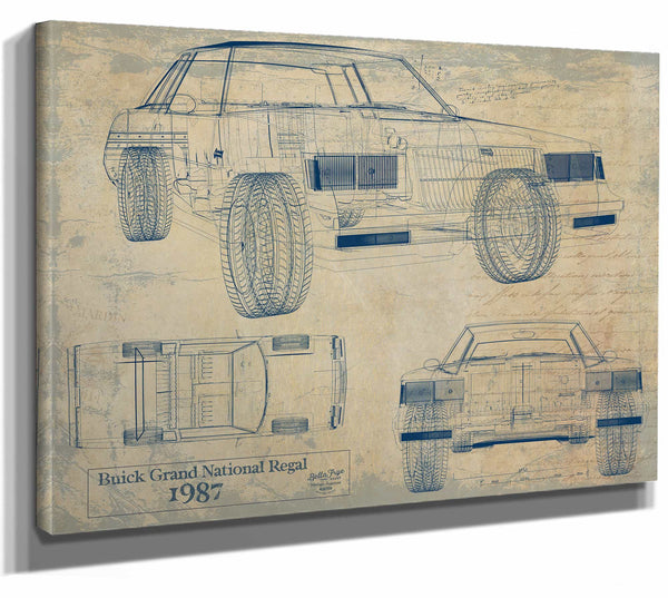 Buick Regal Grand National 1987 Wall Art from Bella Frye.