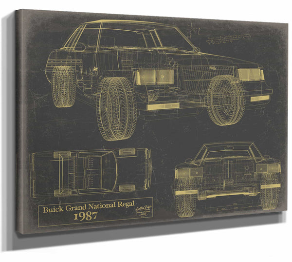 Buick Regal Grand National 1987 Wall Art from Bella Frye.