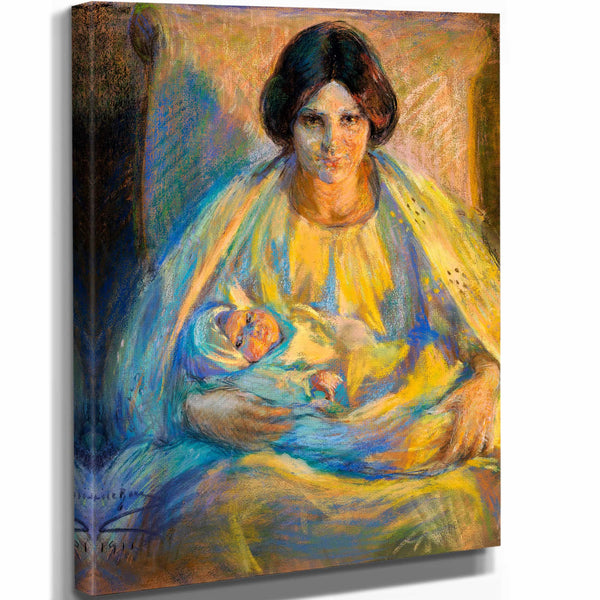 Alice Pike Barney 11" x 14" / Stretched Canvas Wrap By Lamplight By Alice Pike Barney