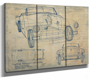 Cadillac 62 Convertible Wall Art from Bella Frye.